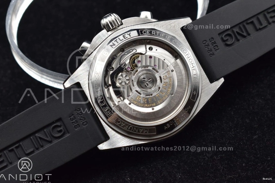 SS L-Silver 43mm LE 1:1 Blk Version BLS Chrono A7750 Best Navitimer B01 0314